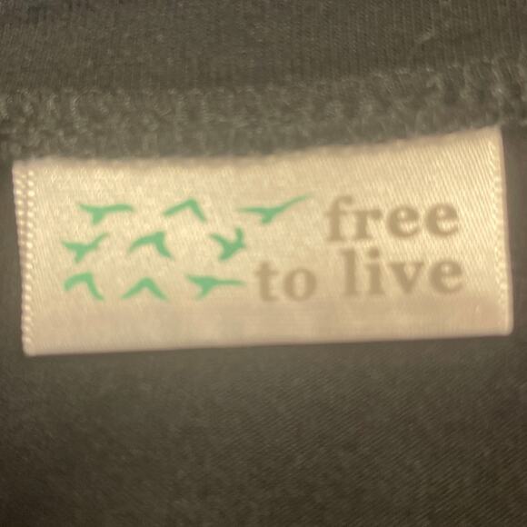 Free To Live Womens XL Black PolySpandex Short Sleeve Crew Neck Tee Shirt - Picture 5 of 5